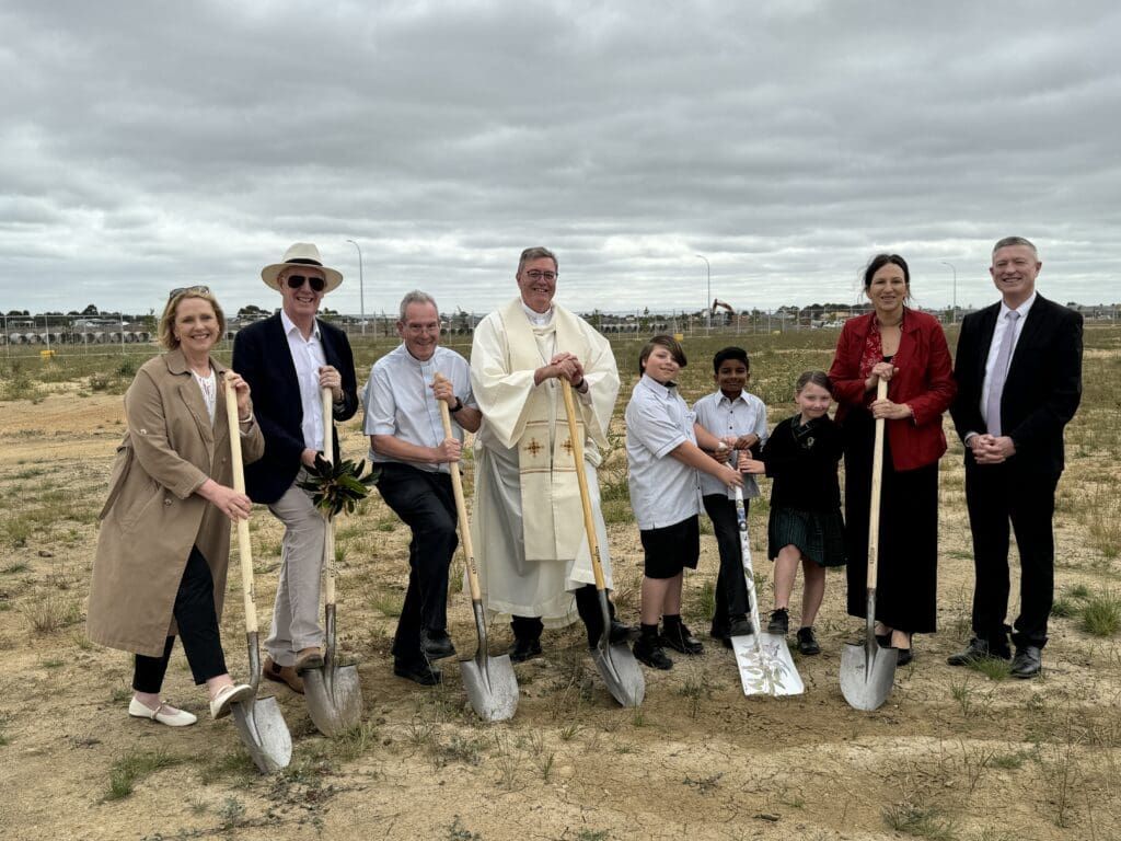 Turning of sod to start construction of new St Carlo Acutis Catholic Primary School Clyde 