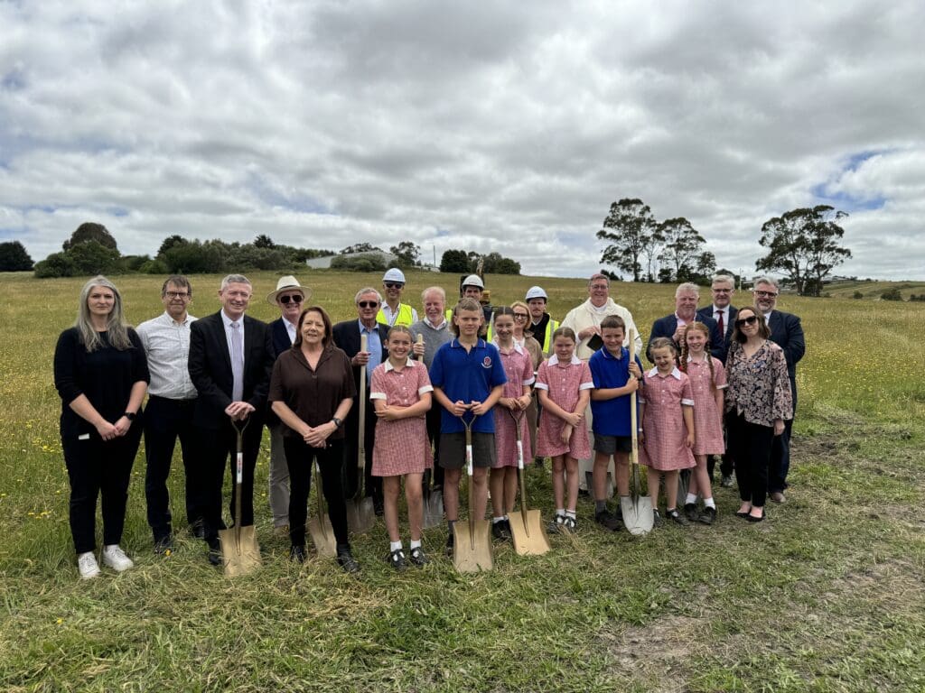 Turning of sod at new Catholic Primary School at Drouin